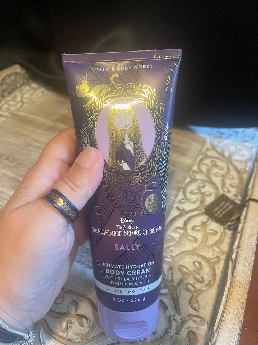 Bath & Body Works Sally Ultimate Hydration Body Cream - Purple & Gold Accents